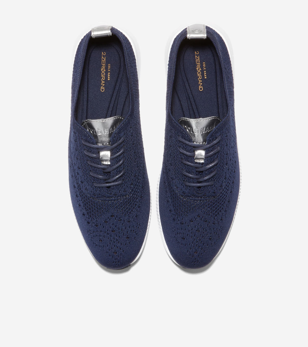 W10586:MARINE BLUE KNIT/CH ARGENTO METALLIC/OPTIC WHITE